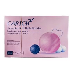 Carich Бомбочки для ванны с эфирными маслами / английский и русский язык